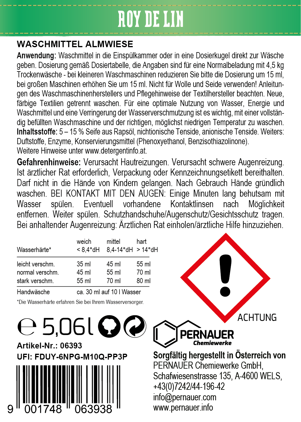 ROY DE LIN WM Almwiese ECO 5,06l – Bild 3