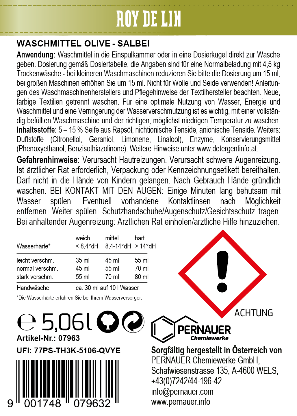 ROY DE LIN WM Olive-Salbei 5,06l – Bild 3