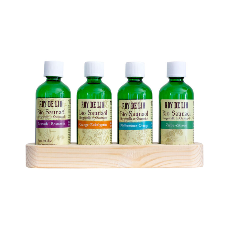 ROY DE LIN BIO Saunaöle Set 4x 100ml
