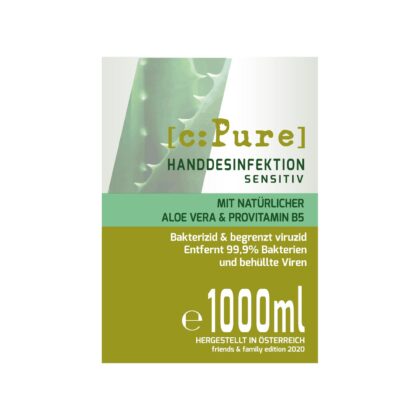 cPURE HandDes.BAC AloeVera 1000ml